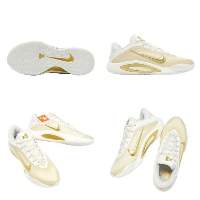 NIKE 耐吉】籃球鞋A One EP 女鞋男鞋白金Gold Dynasty 回彈(FZ8606-102