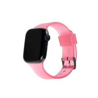 【UAG】（U）Apple Watch 38/40/41/42mm（S10/11）時尚亮透錶帶-透粉(手錶帶)