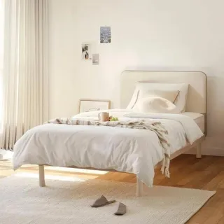 【iloom 怡倫家居】CUSINO 單人床架-有床腳(床架 單人床 單人加大 床板)