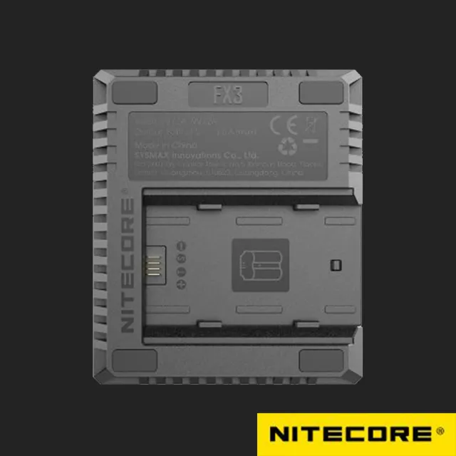 【NITECORE】FX3 奈特科爾 USB行動快充QC 液晶雙槽充電器(For FujiFilm NP-W235)
