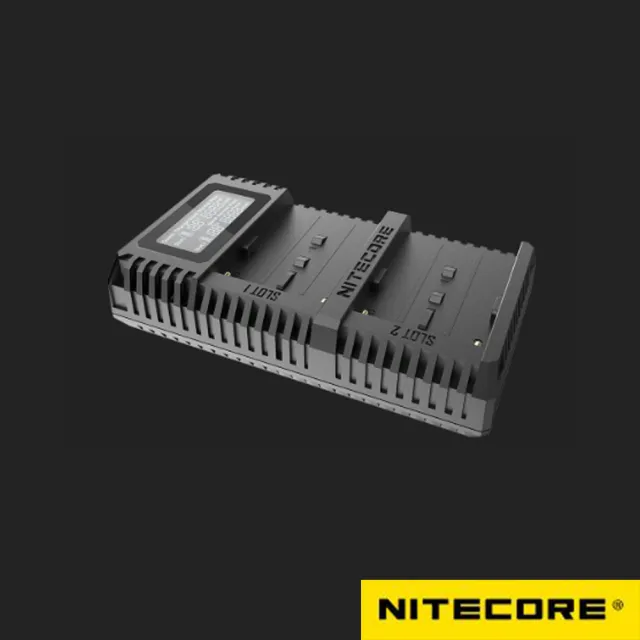 【NITECORE】USN3 PRO 液晶雙槽充電器(NP-FM500H USB行動快充)