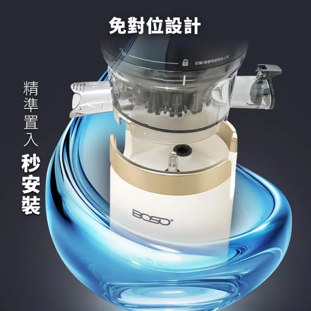 【BOSO】鮮萃纖Max 旗艦款超大口徑冷壓慢磨機/果汁機/蔬果機/原汁機/輔食機