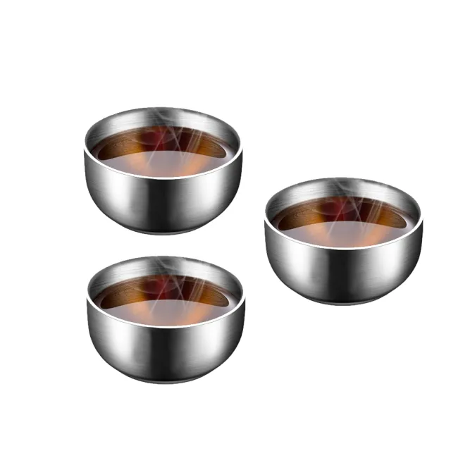 【PUSH!】餐具用品 304不銹鋼茶杯3入 戶外小茶杯 咖啡杯 加厚雙層小酒杯(茶杯 酒杯 附收納袋 E210)