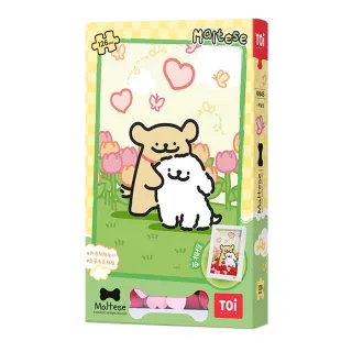 【TOi 圖益】珍能裝系列 線條小狗 小狗愛你 創意相框拼圖(療癒卡通DIY動漫玩具遊戲桌遊收藏聖誕交換禮物)