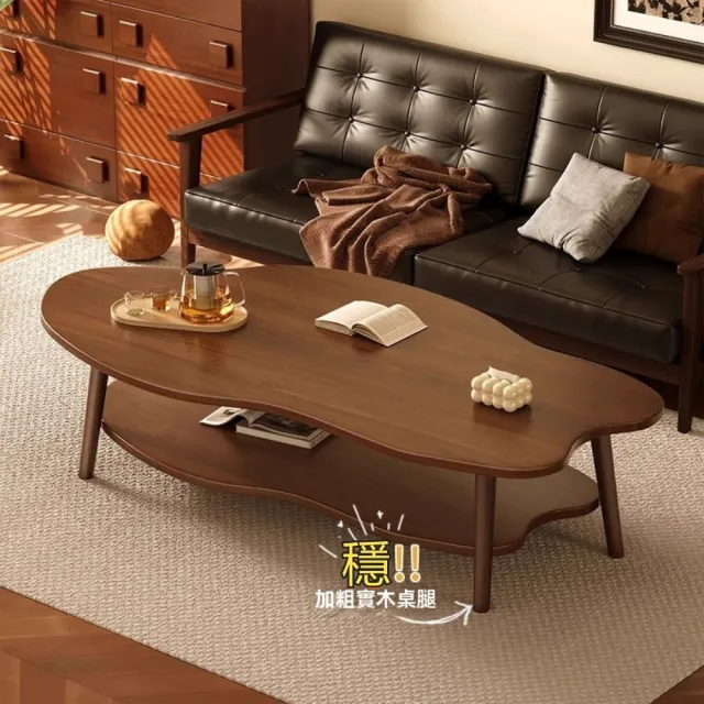 【諾必行】小戶型雙層茶几80*40*40(茶几 置物桌 邊桌 矮桌 和室桌)