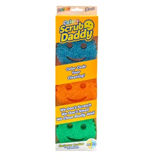 【Scrub Daddy 微笑老爹】魔術神力菜瓜布(彩色3入)