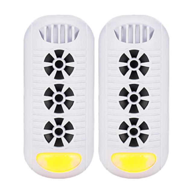 【Digimax】『頑固鼠患』專用型超音波驅鼠器 UP-11M 白色 二入組(適用100坪 超音波 磁震波 驅蚊黃光)