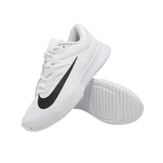 【NIKE 耐吉】硬地網球鞋 Wmns Zoom Vapor Pro 3 HC 女鞋 匹克球 男鞋 匹克球 白 黑 支撐 運動鞋(FZ2158-10