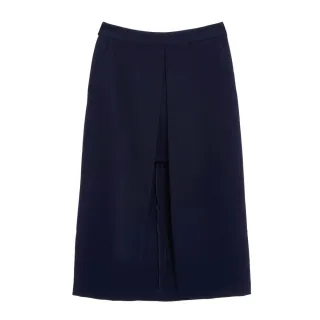 【iROO】假兩件開衩設計長裙