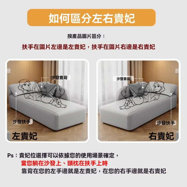 【舒享居】貴妃躺椅 懶人躺椅 沙發椅 沙發床 沙發榻(美人榻 太妃椅 臥室躺椅 貓抓皮 1.5米☆ 海綿款)