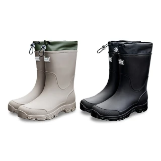 【OSOMESHOES 奧森】2色成人雨靴 男女雨鞋 束口高筒 厚底防滑防水 戶外露營雨鞋 工作鞋 救災雨鞋(K8839)