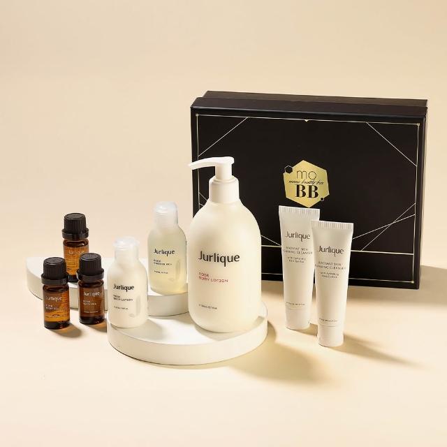 【Jurlique 茱莉蔻】官方直營 momo美妝盒(玫瑰身體乳300ml+沐浴露50ml+身體乳50ml+按摩油10mlx3+潔顏乳20g)