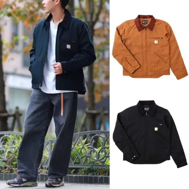 【carhartt】美國版卡哈特 J01 Detroit重磅底特律工裝外套 男 美版休閒羊毛毯短版工作夾克103828