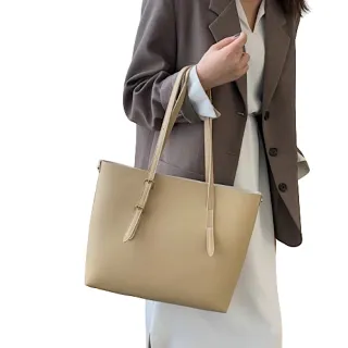 【89 zone】法式復古百搭洋氣 女包 單肩包 斜挎包 手提包 托特包(黑/卡其/棕)