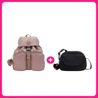 【KIPLING】買大送小 後背托特手提斜背側背包限量組(多款任選)