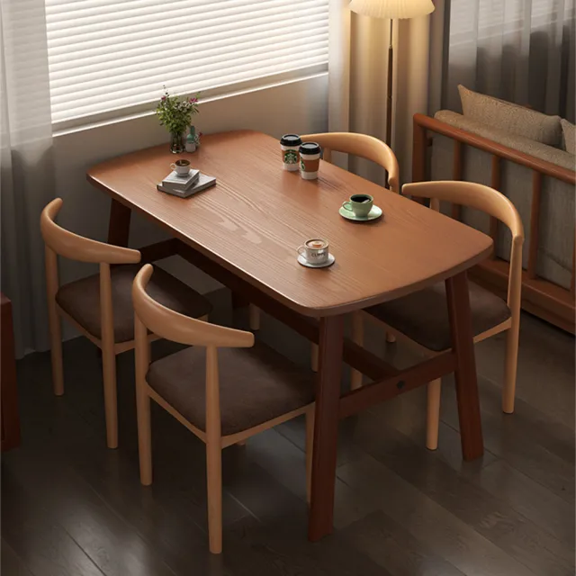 【新川】北歐餐桌椅組合120*60*74cm(一桌兩椅/飯桌 桌子/客廳桌/餐廳桌/桌椅組合/餐椅餐桌/DIY自行組裝)