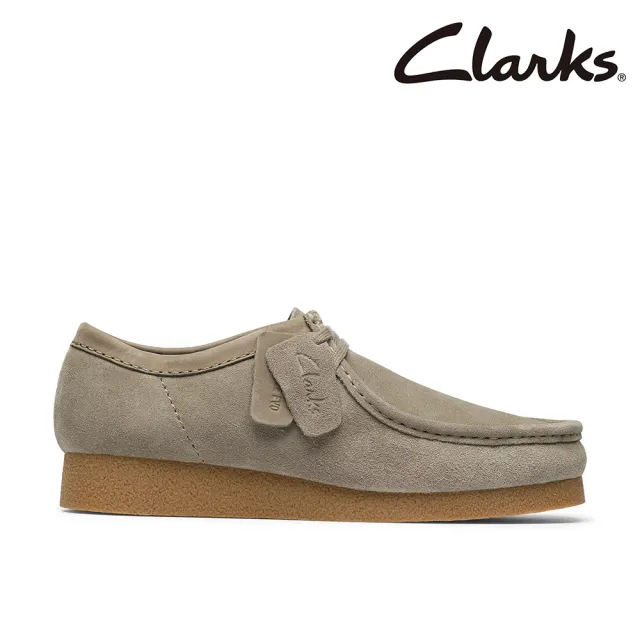【Clarks】男鞋 Wallabee EVO 原創工藝兩眼孔袋鼠鞋 休閒鞋(CLM83447C)