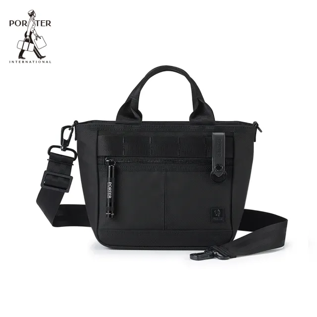 【PORTER INTERNATIONAL】自信經典NEW HEAT手提包-S(黑)