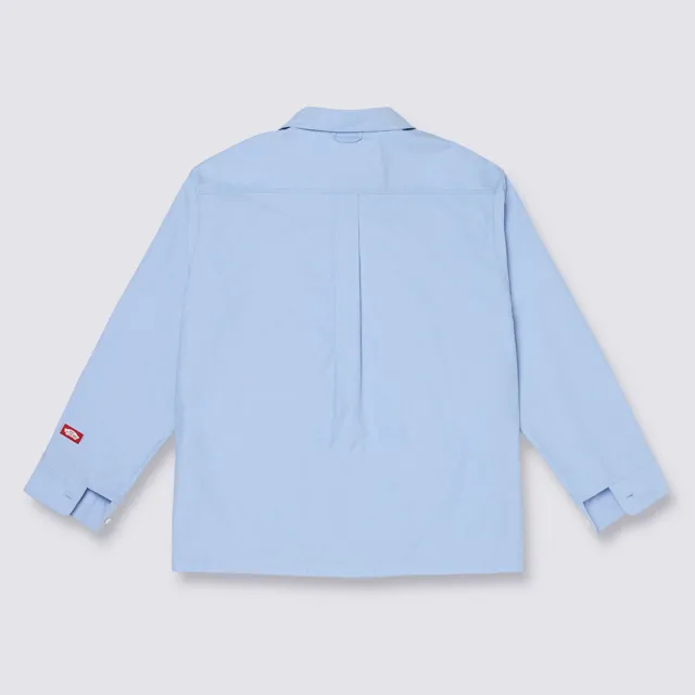 【VANS】官方旗艦 Tokyo Design Collective 藍色長袖牛津襯衫