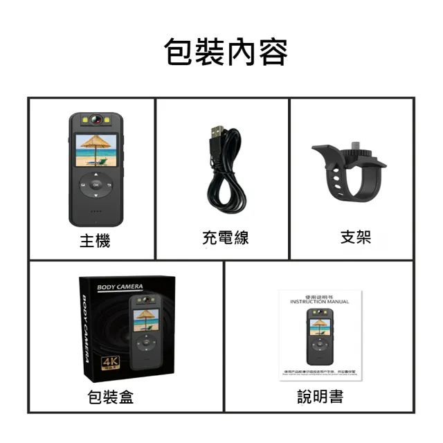 【JINPEI 錦沛】真4K解析度、APP、旋轉鏡頭、自行車錄影、針孔微型攝影機、密錄器(無記憶卡)
