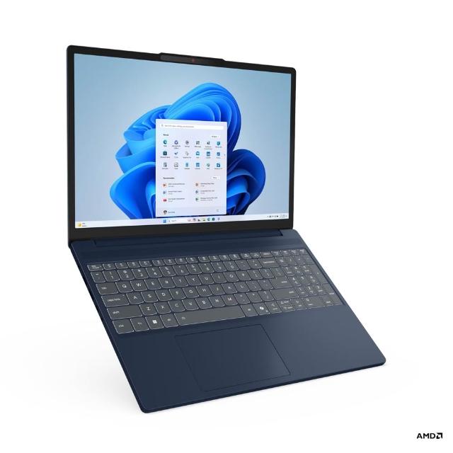 【Lenovo】無線滑鼠組★15.3吋R7輕薄筆電(IdeaPad Slim 3/83KA004CTW/R7-8840HS/8G/512G/W11/藍)