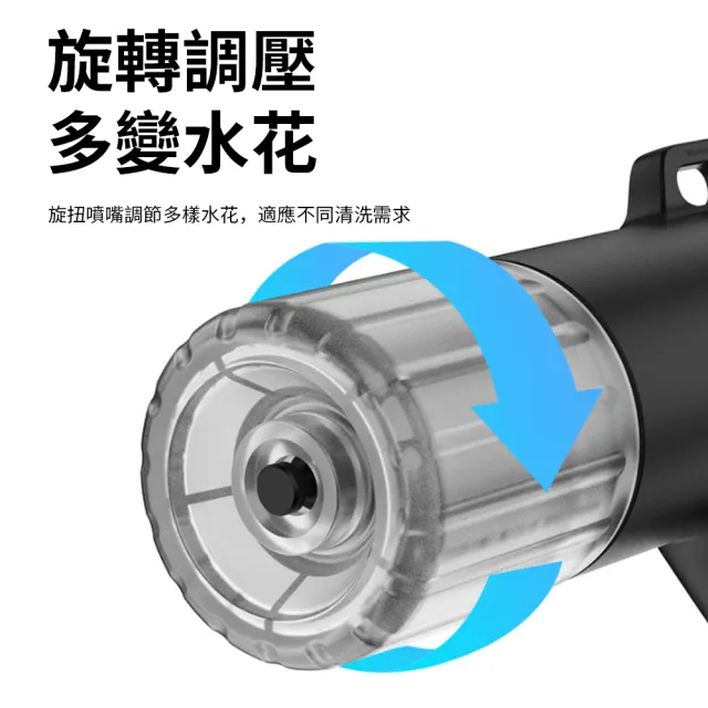【YOLU】雙泵高壓洗車水槍 強力手持高壓噴水槍 花園藝澆花增壓噴槍 萬用可伸縮15米防爆水管 車用清洗噴頭