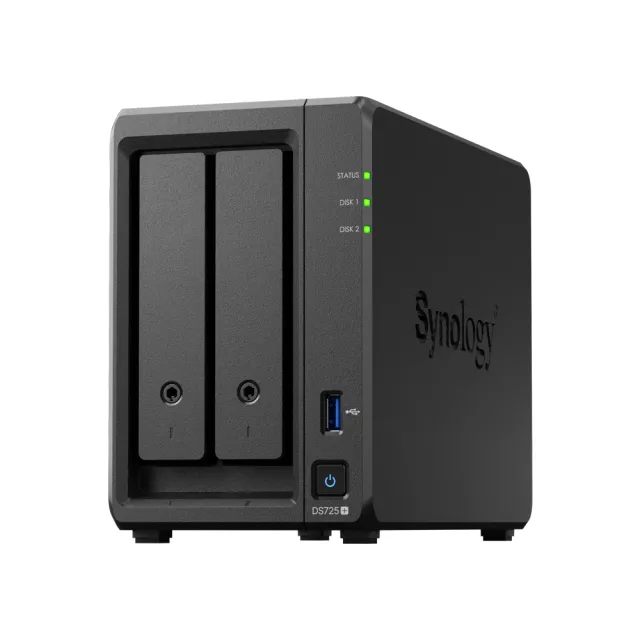 【Synology 群暉科技】UPS組搭6TBx2★DS725+ 2Bay NAS 網路儲存伺服器(AMD/4GB)
