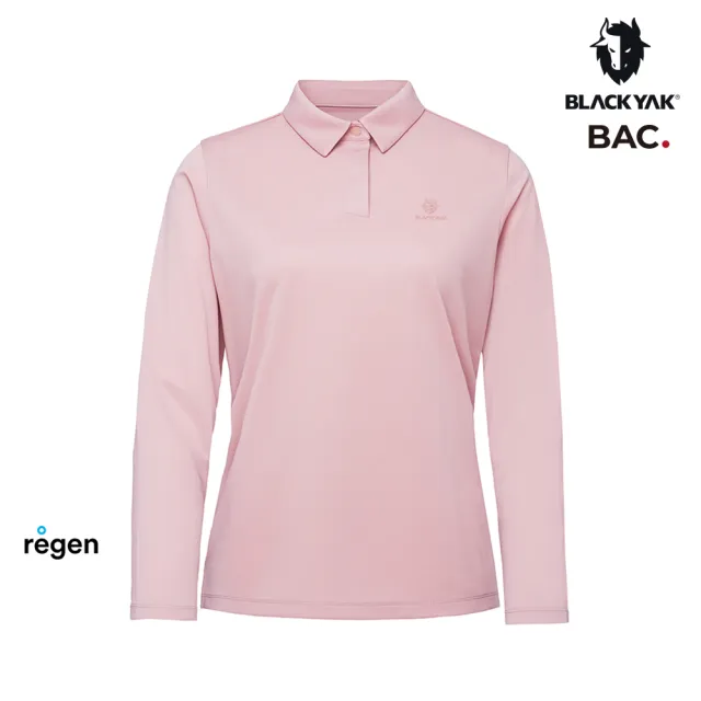 【BLACKYAK】女 BASE長袖POLO衫[兩色可選]BYEB2WC301(秋冬 POLO 休閒上衣 運動 長袖上衣)