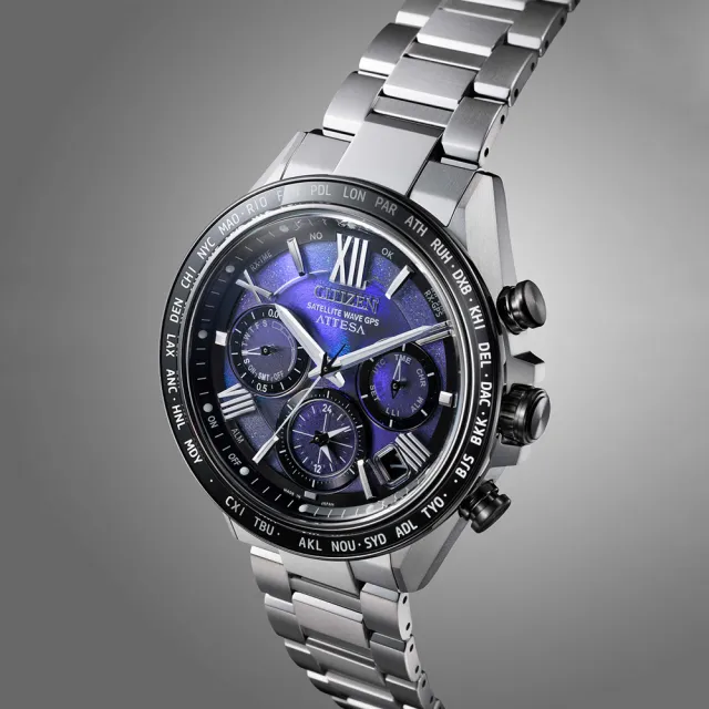 【CITIZEN 星辰】ATTESA 限量 UNITE with BLUE 寧靜之海 GPS光動能腕錶 錶 手錶 送禮  (CC4075-50L)