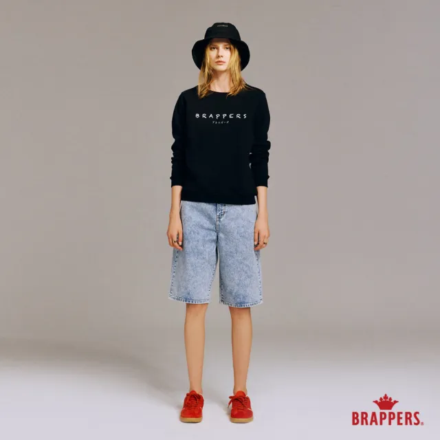 【BRAPPERS】女款 手寫日文logo印花T(黑)