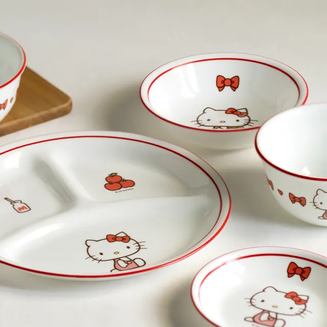 【CorelleBrands 康寧餐具】Hello Kitty 全套餐具六件收藏組