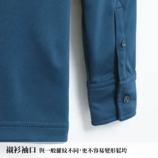 【GFoneone】男PK雙面吸排長袖Polo衫-灰藍(男商務POLO衫)