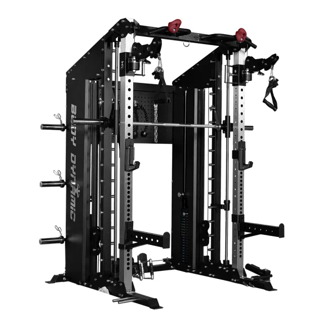 【BODY DYNAMIC 德旺】TO-CMS 商用型多功能史密斯機(多角度訓練 商用等級 地雷管 腿推踏板 坐姿划船)
