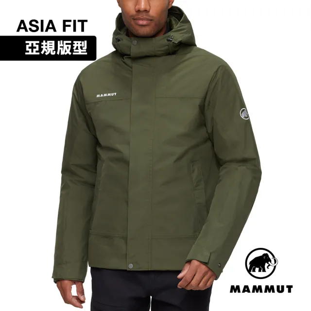 【Mammut 長毛象】Treeline HS Thermo Hooded AF GTX防水羽絨保暖連帽外套 深沼澤綠 男款 #1010-32220