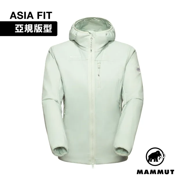 【Mammut 長毛象】Rime IN Hooded Jacket AF W 保暖繩化纖連帽外套 鼠尾草銀綠 女款 #1013-04120