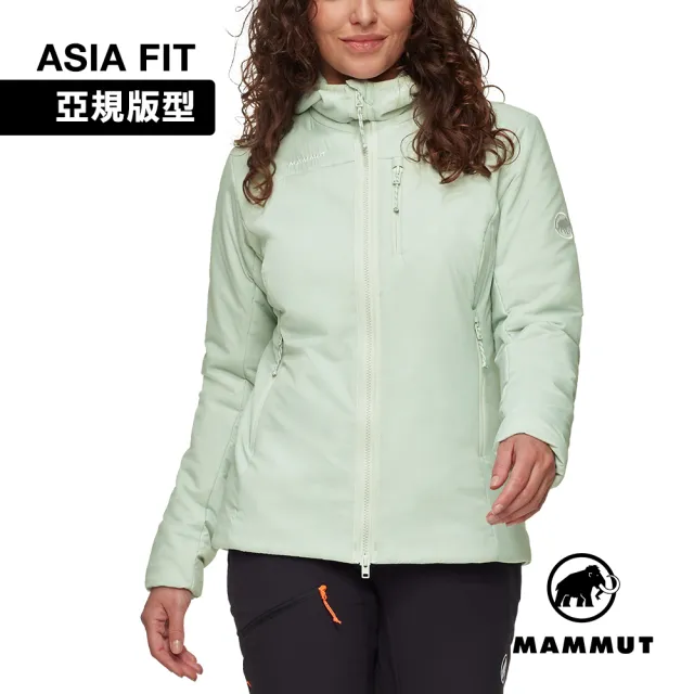 【Mammut 長毛象】Rime IN Hooded Jacket AF W 保暖繩化纖連帽外套 鼠尾草銀綠 女款 #1013-04120
