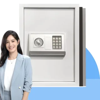 【發億金庫】DB-50智慧型保險箱（白/黑/灰 三色可選）(密碼 緊急開啟鑰匙)
