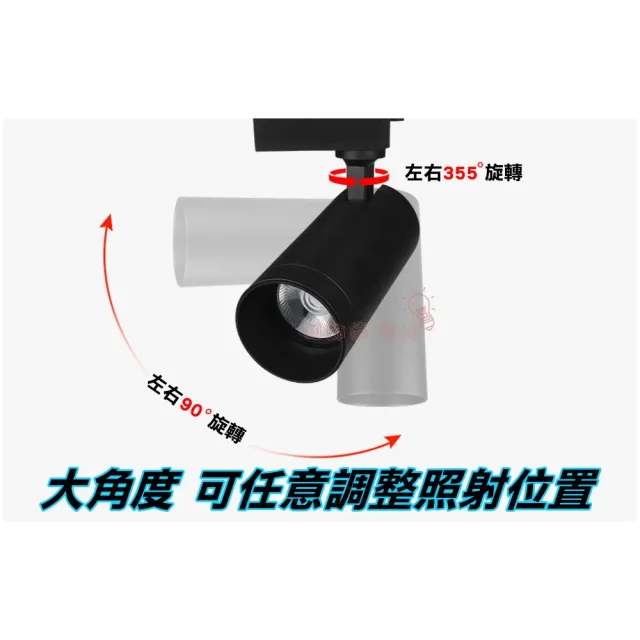 【亮博士】5入組 LED 12W軌道燈 防眩設計(CNS國家認證)