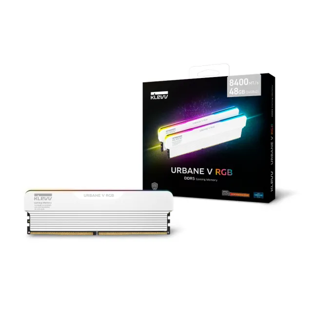 【KLEVV 科賦】URBANE V RGB DDR5 6400 16GBx2 電競超頻桌上型記憶體 (KD5AGUA80-64A320M)