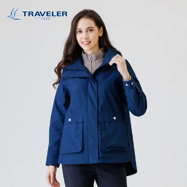 【TRAVELER 旅行者】女款Gore-Tex單件式防水外套｜252TR105(GORE TEX/防水外套/三點銜拉)