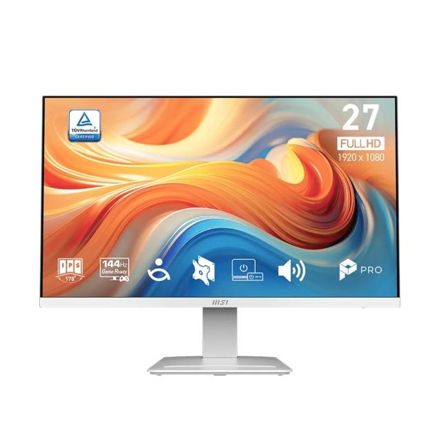 5入組★【MSI 微星】PRO MP273W E14A 27型 IPS 144Hz 平面護眼商用螢幕(EyesErgo護眼/HDMI/1ms/內建喇叭)