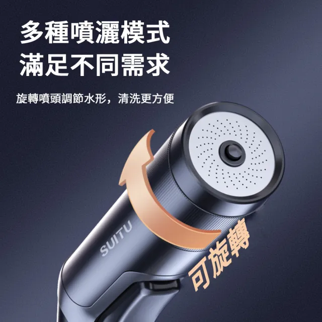 【SUiTU】強力高壓洗車水槍 7.5米彈力伸縮管 花園澆花增壓噴水槍 水龍頭加厚防爆噴頭 加壓噴水清洗噴槍
