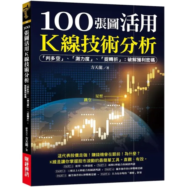 100張圖活用K線技術分析：「判多空」、「測力度」、「抓轉折」；破解獲利密碼。