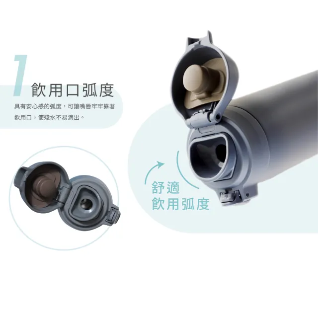 【TIGER 虎牌】買1送1_mo獨家_彈蓋雙層不鏽鋼保溫瓶(MCT-T050/MCT-T060真空保溫杯