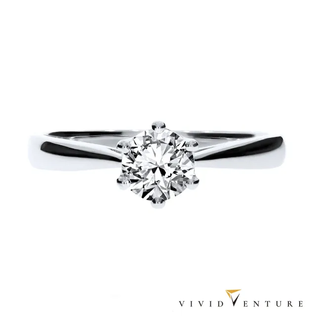 【Vividventure 亞帝芬奇】GIA 30分 FSI2 3VG 八心八箭 天然鑽石 真鑽 戒指 經典(14K金台)