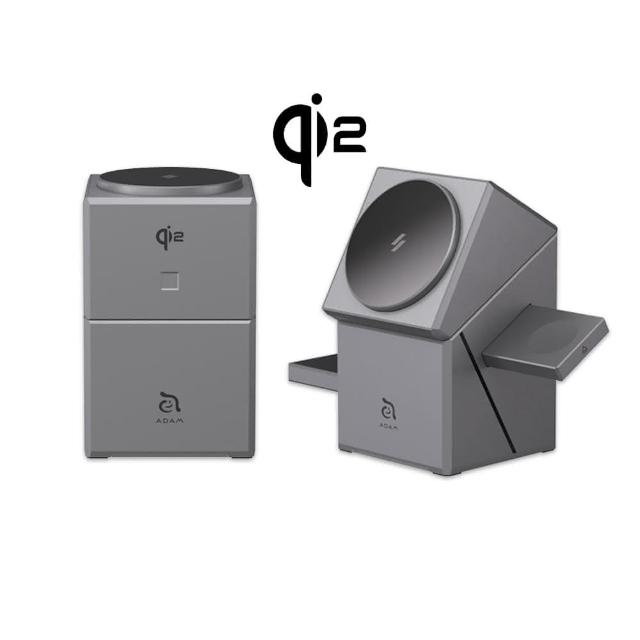 ADAM亞果元素 Mag Qube Qi2 為高效能手機充電器,支援Qi2無線磁吸充電技術,輸入電壓如文案所述,輸出電壓如文案所述。尺寸如文案所述,重量如文案所述,產地中國,顏色鈦色,提供1埠充電,享有3年保固。BSMI許可字號R39108,NCC認證碼CCAB24LP1440T2。適合iPhone及Android手機,提升充電效率與便利性。 ADAM亞果元素 Mag Qube Qi2
