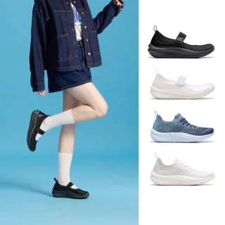 【Clarks】舒適女鞋 輕量透氣綁帶休閒鞋 運動鞋 瑪莉珍鞋 小白鞋(momo獨家款)