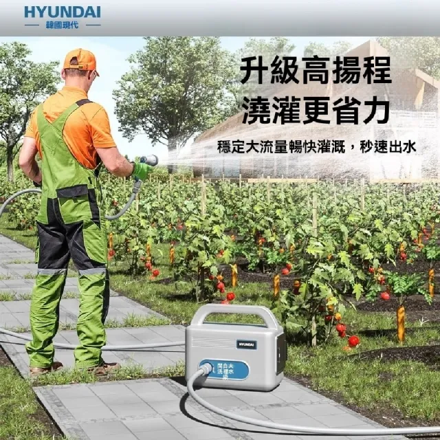 【艾嘉圖】充電式自動戶外抽水泵 澆菜神器 澆水機(農村家用菜園灌溉 澆花地 25米EX防爆管 一電一充)