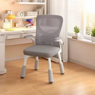 【E家工廠】學習椅 兒童成長椅 電腦椅 人體工學椅 書桌椅 課桌椅 兒童學習椅(486-HB學習椅（白框灰網）)