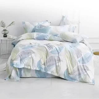 【MIT iLook】台灣製 頂級萊賽爾天柔絲六件式兩用被床罩組(單/雙/加大-多款選)